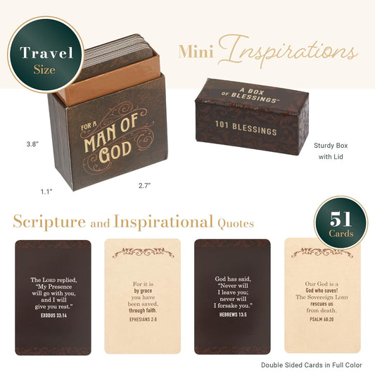 101 Blessings for a Man of God, Inspirational Scripture Cards to Keep or Share (Boxes of Blessings)